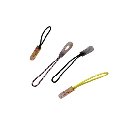 New Design  Eco-Friendly Material Nylon Rope  Multi Color Recycled TPU+PET Clothes Zipper Pullers