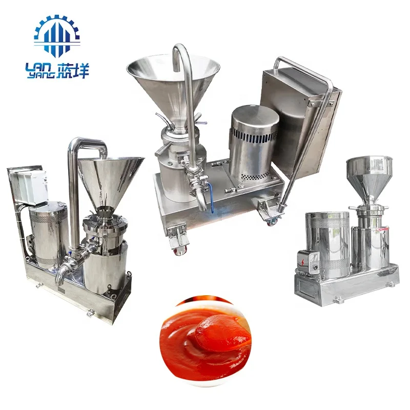 Factory price stainless steel tomato sauce colloid mill for sale industrial tomato paste grinding milling machine
