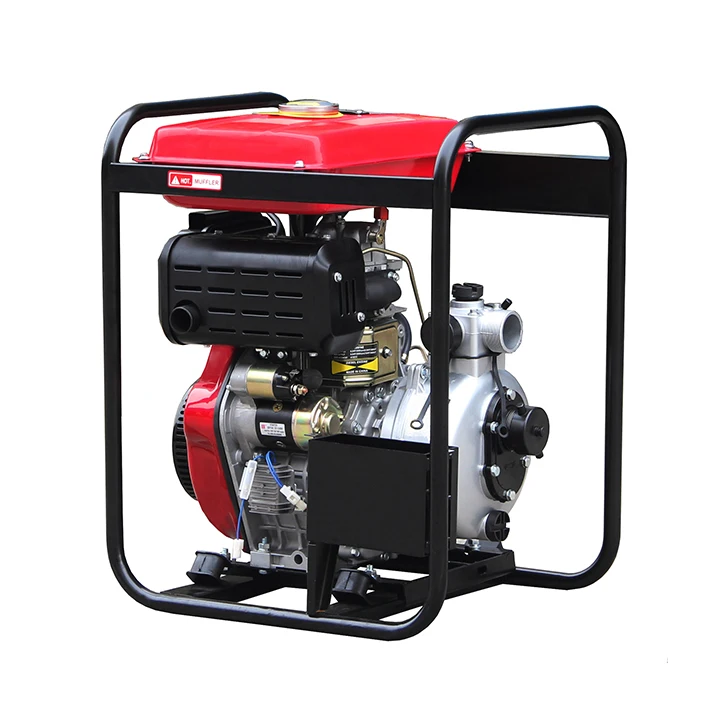 Hiearns  DP20HE 2inch high pressure diesel irrigation electric water pump with 186 10hp diesel engine