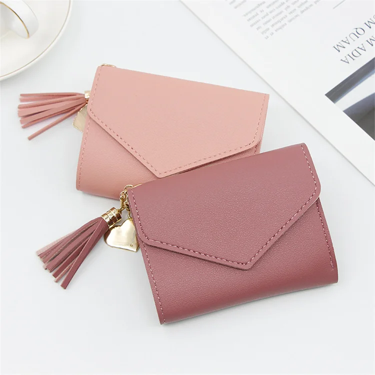 Hot Sale Trendy Hold Girls Money Clip Cute Leather Women Wallet