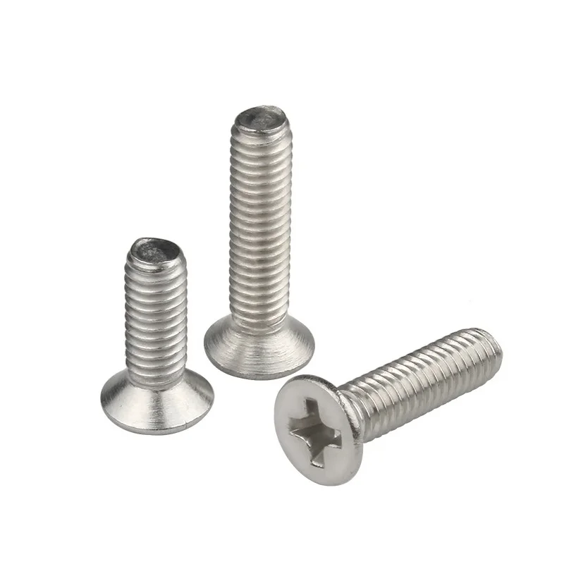 Factory M1 M1.2 M1.4 M1.6 M1.7 Stainless Steel DIN965 Countersunk Head Flat Head Phillips Screw Micro Machine Screws SS304