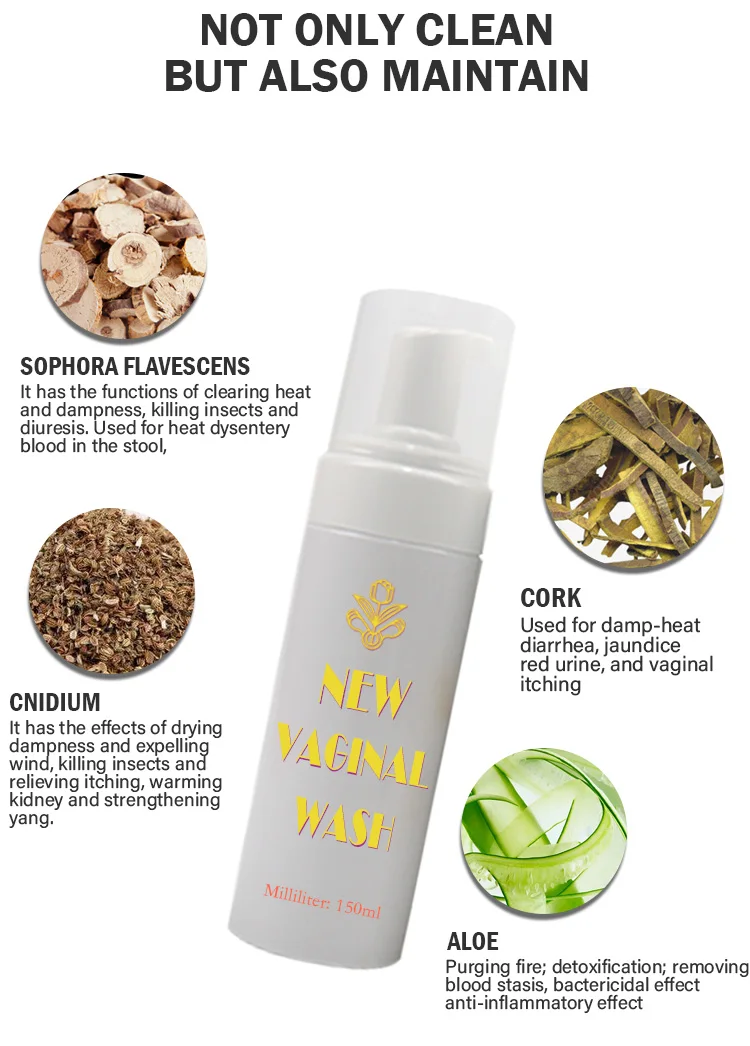 Custom Logo Feminine Wash Vaginal Cleaning Wash Relieving Vaginal Washing Foam