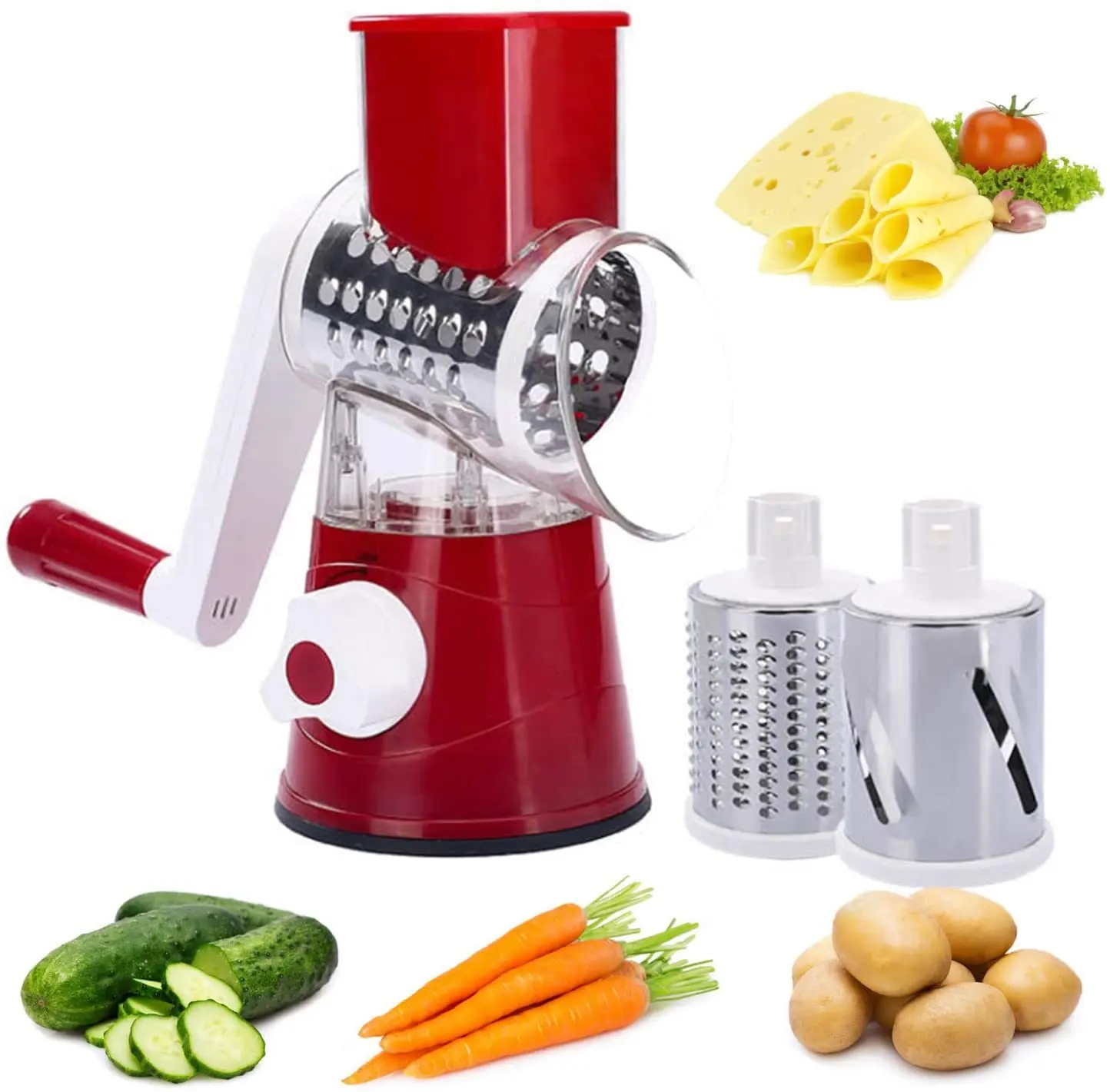 Manual Vegetable Tools Cutter Slicer Kitchen Gadgets Accessories Multifunctional Round Spiralizer Mandoline Slicer Potato Cheese