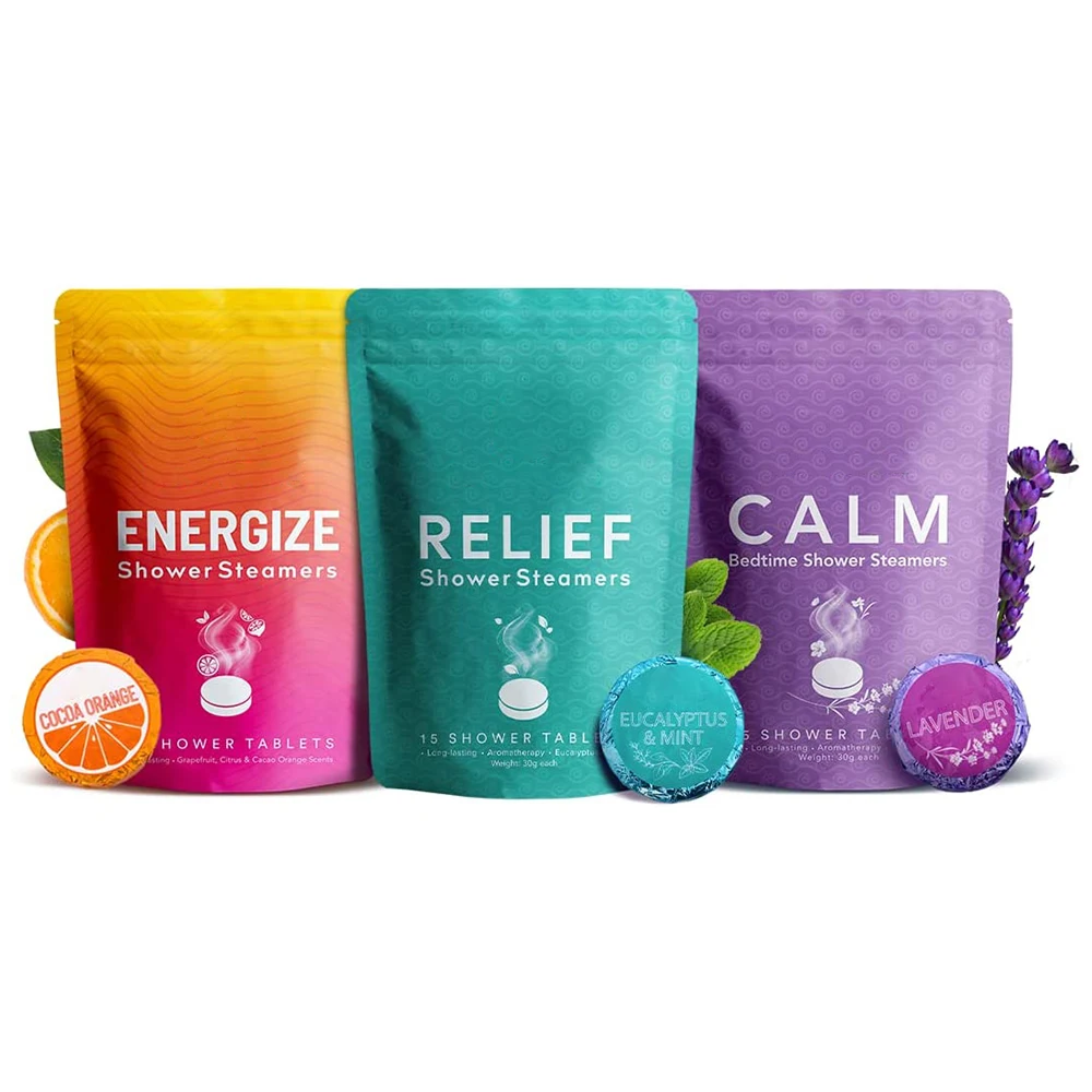 Low Moq Relaxation Shower Bombs Aromatherapy Shower Steamer of 15 Pack Tablets