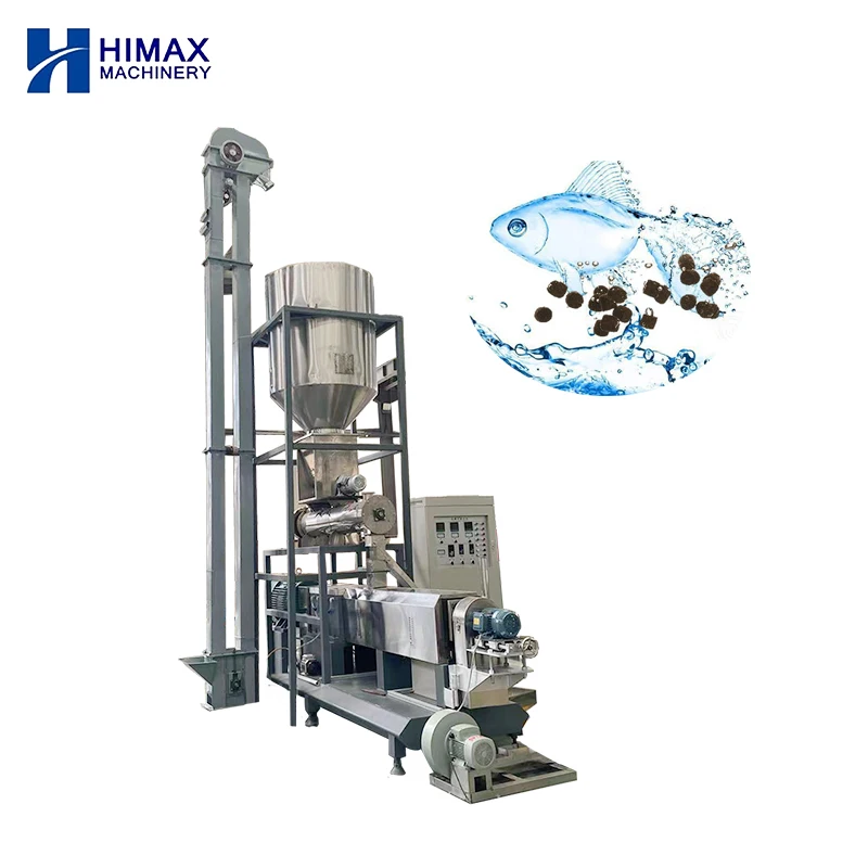 Automatic fish feed production line floating fish feed pellet machine