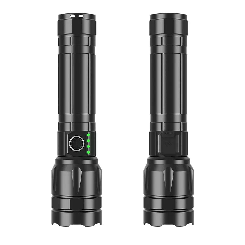 Zoom Flashlight 1000 lumen Focus Torch Light Long Range 1000 Meters Longe Portable Adjustable Torches
