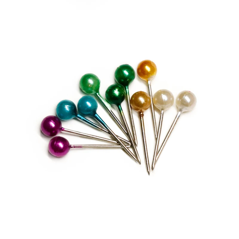 Bulk Colorful Head Dressmaker Pearl Marker Pin