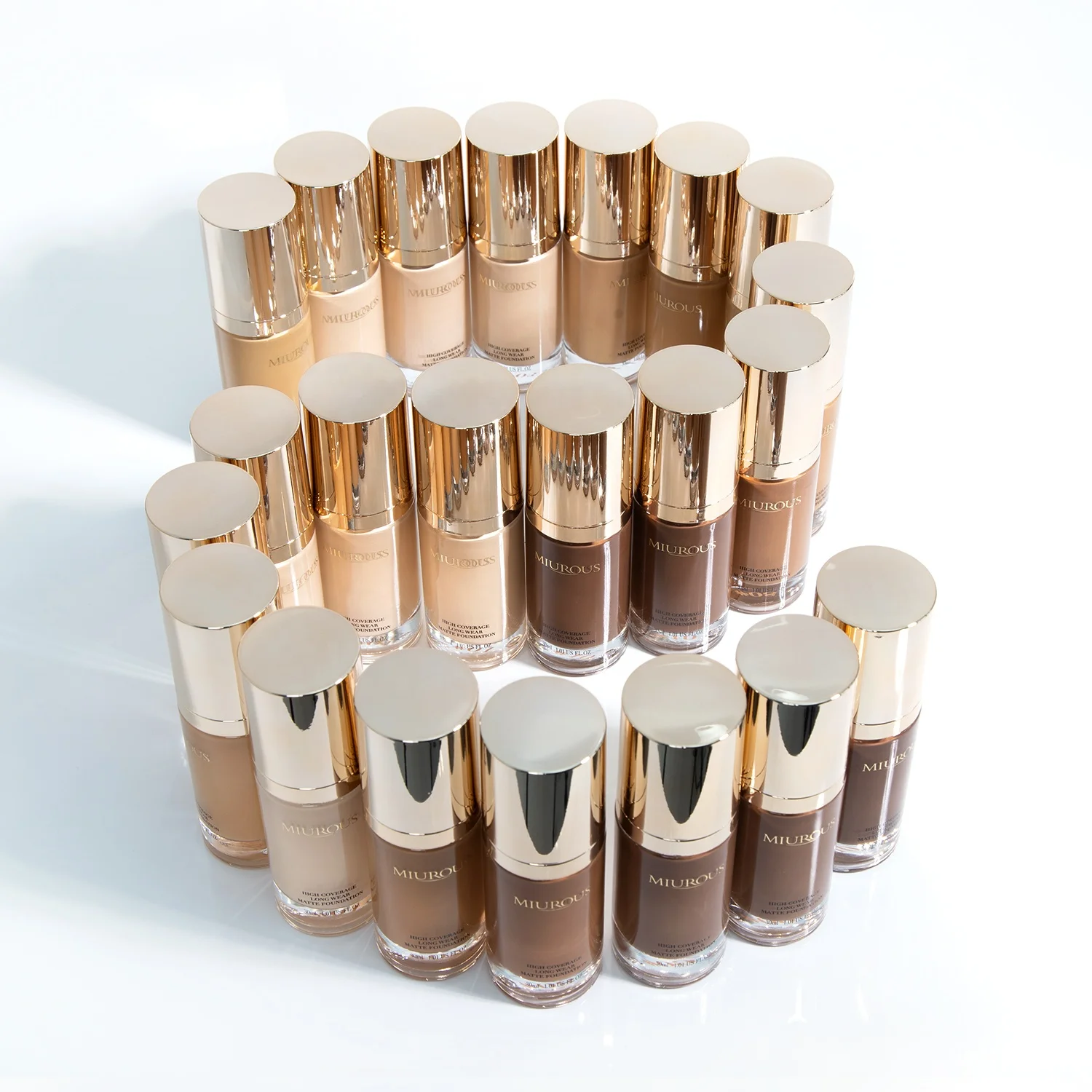 Waterproof Makeup Base De Maquillaje Full Coverage Makeup Liquid Foundation Concealer Private Label For Black Women