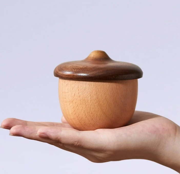 Acorn Handmade Walnut and Beech Wooden Music  Boys Gift  Handmade Music Boxes for Women Handmade Music Boxes Craft