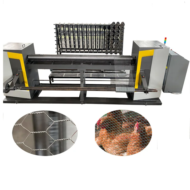 Automatic hexagonal wire mesh machine for seaport project and block wall