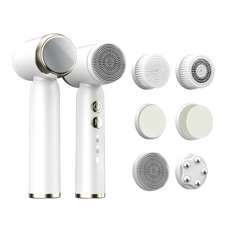 Electric Silicone Facial Cleansing Massager Face Cleaning Brush