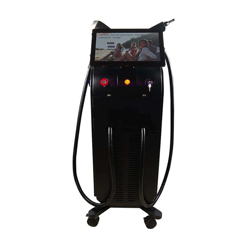 2 In 1 multifunctional ice titanium tattoo ramoval diode laser 755 808 1064 ND+808 laser hair removal machine