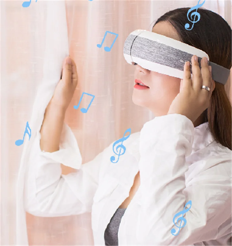 Electric Hot Heat Heating Warm Eye Mask Massager With Air Pressure