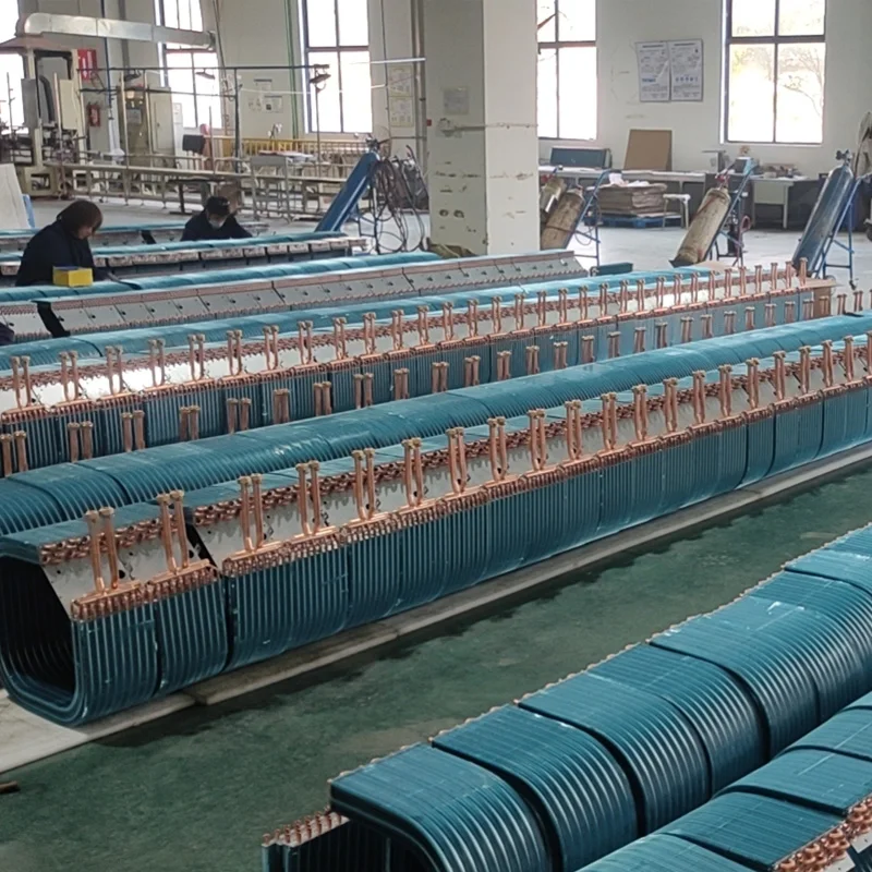 Customized Copper Tube Hydrophilic Fin Heat Exchanger Air Conditioner Condenser Coil
