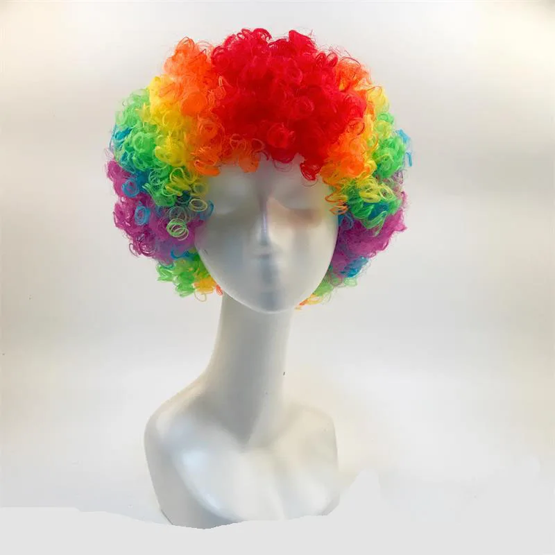 Halloween Funny Circus Clown Wigs Explosive For Explosive Head Wig Dance Wedding Party Dress Performance Props
