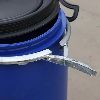 Синий пластиковый бочки с открытым верхом 30L 50L 60L 120L кольцом/метчиком