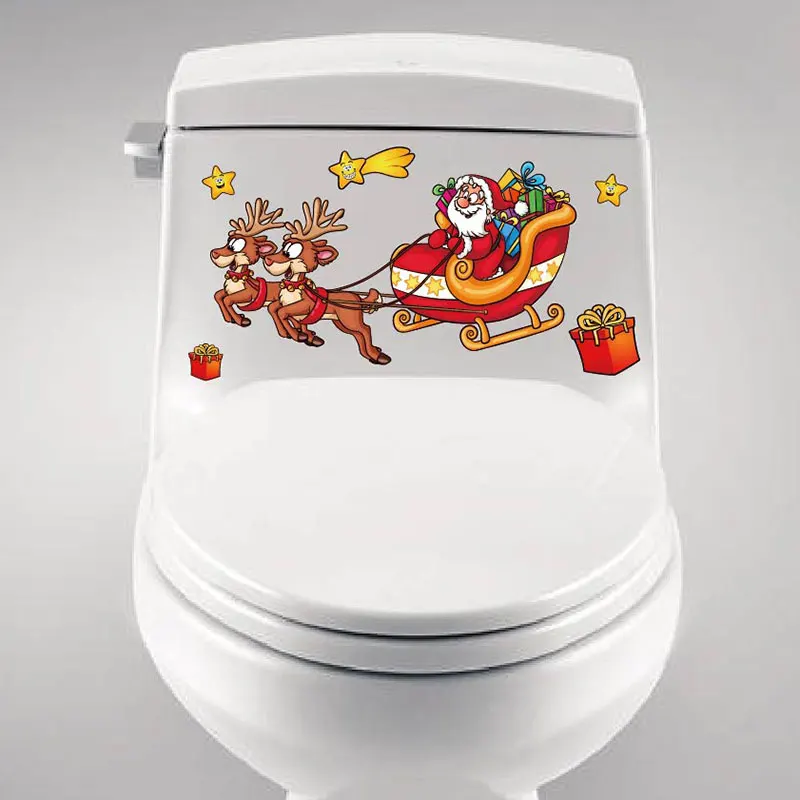 
Promotional products anti-UV glitter sticker christmas theme party stickers 