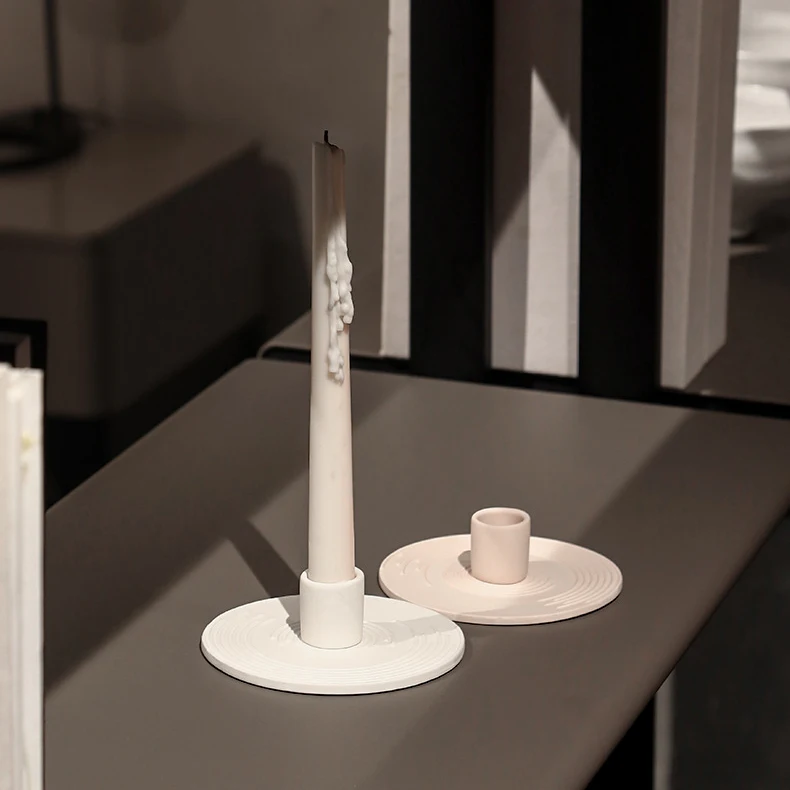 Nordic model room soft furnishings home accessories Porcelain Candle Stick Holder