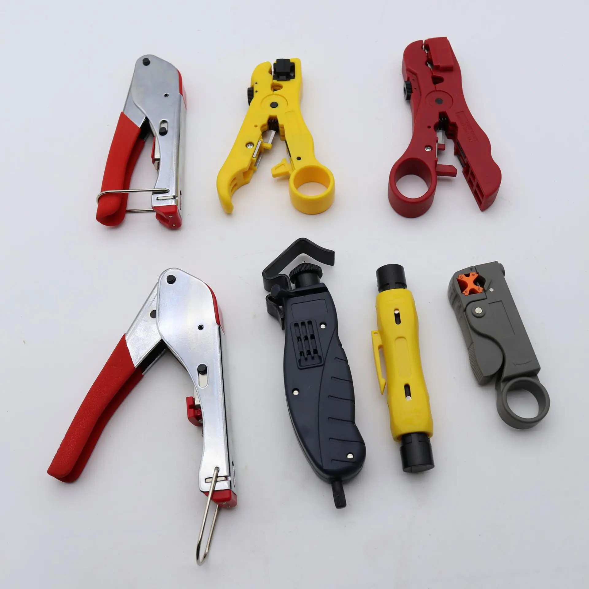 Multi-function coaxial cable rotary stripper 10~25mm adjustable size cable stripper Optical cable stripping tool