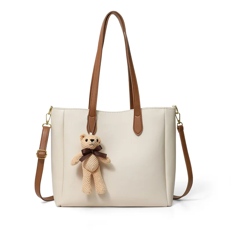 Office Supply Handbag Simple Shoulder Luxury Design China Blank Wholesale Price Square Genuine Leather Tote Bags For Bride