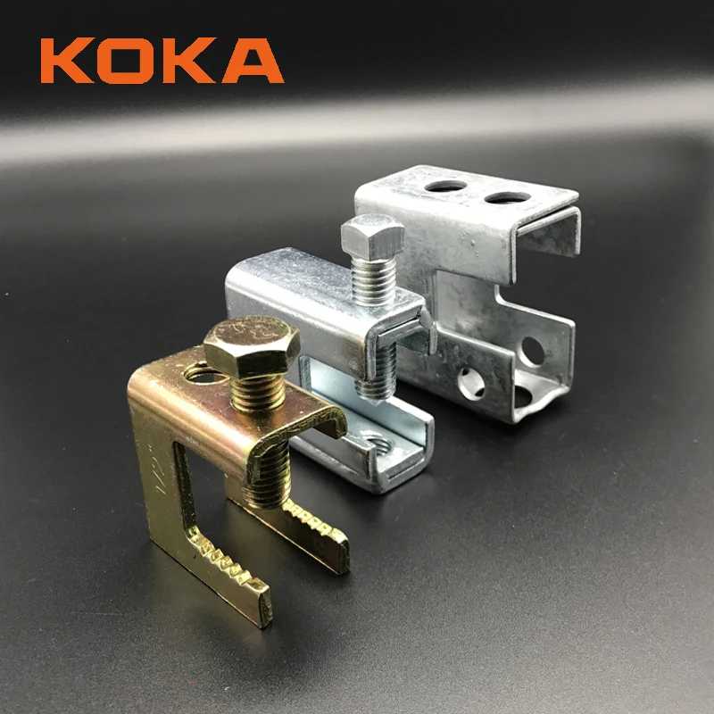 Factory direct sale adjustable cast iron g h beam clamp for construction