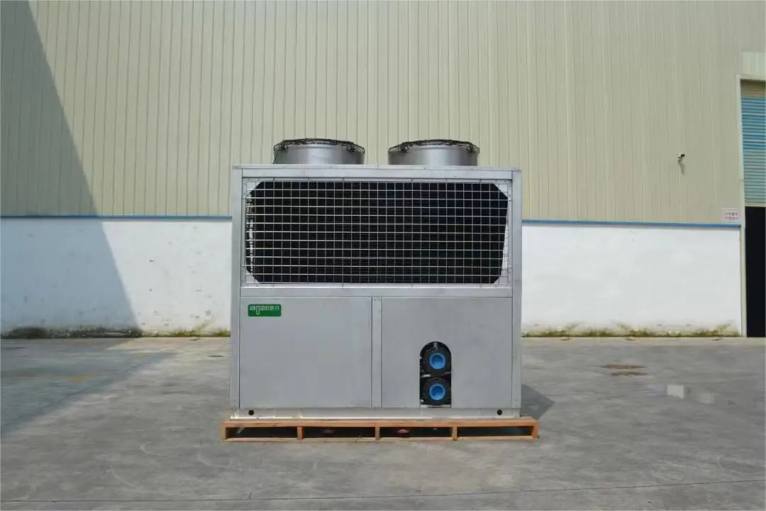 Commercial 90KW stainless steel shell Pool Heat Pump For Marine Fish Culture Pool Titanium Tube Heat Exchanger