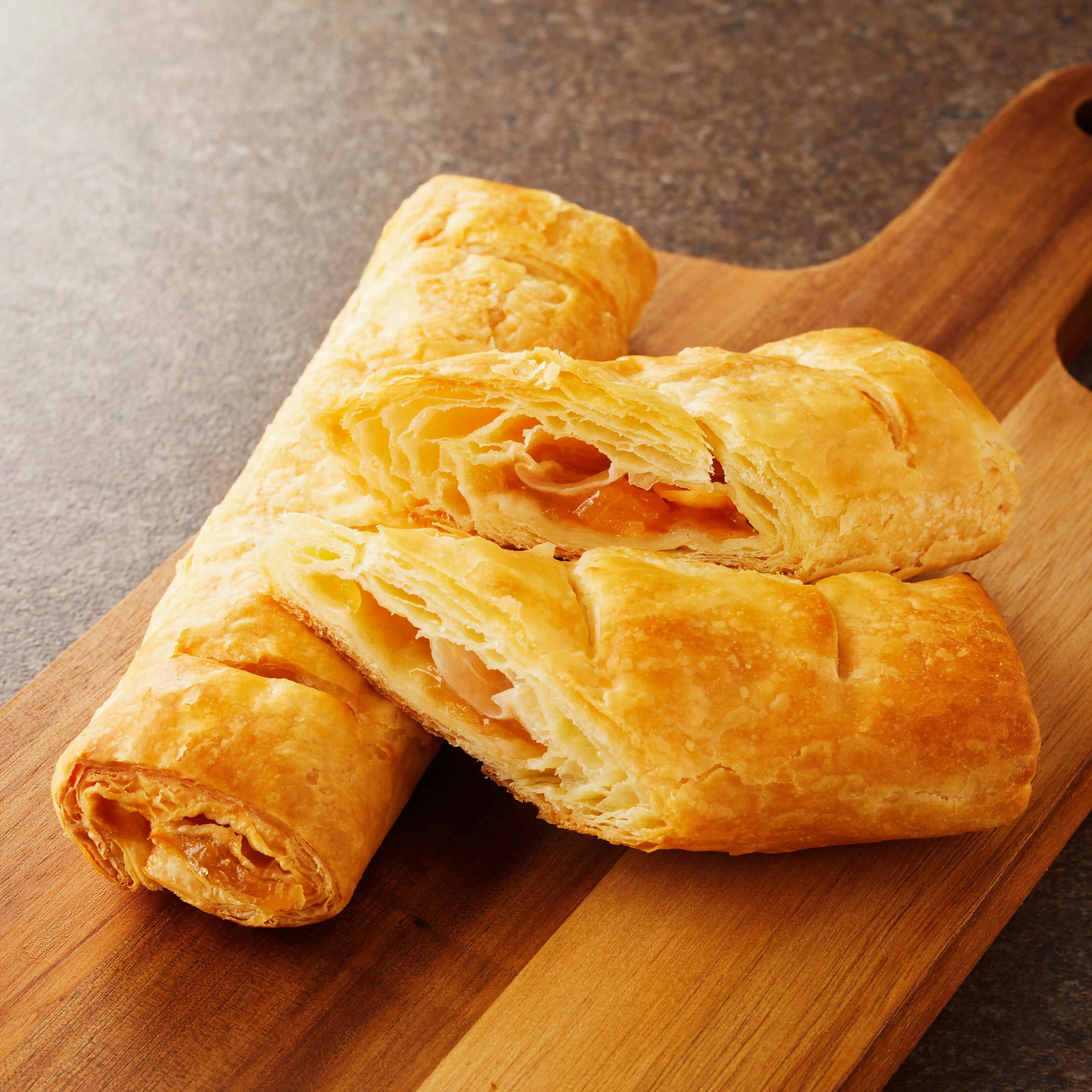 No fermentation breakfast soft apple dough frozen fast bulk food