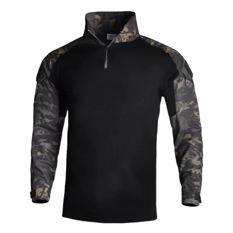 Hot sale camouflage uniform shirt Training Frog set long sleeve uniform grenouille shirt