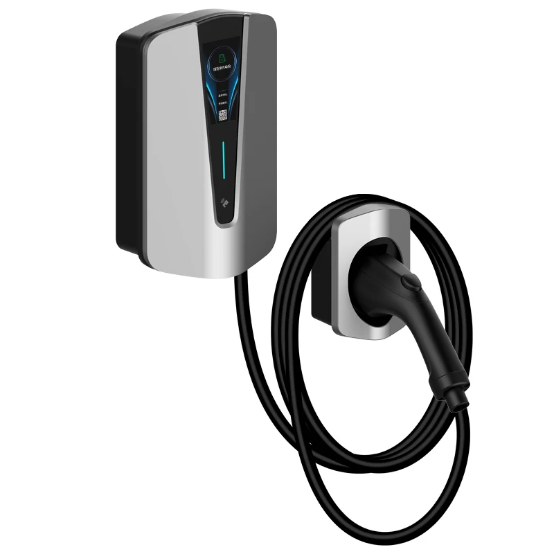 Type 1 SAE AC EV Charger Electric Vehicle Wallbox  With App LCD Display EV Charging Pile  j1772 portable solar charging station