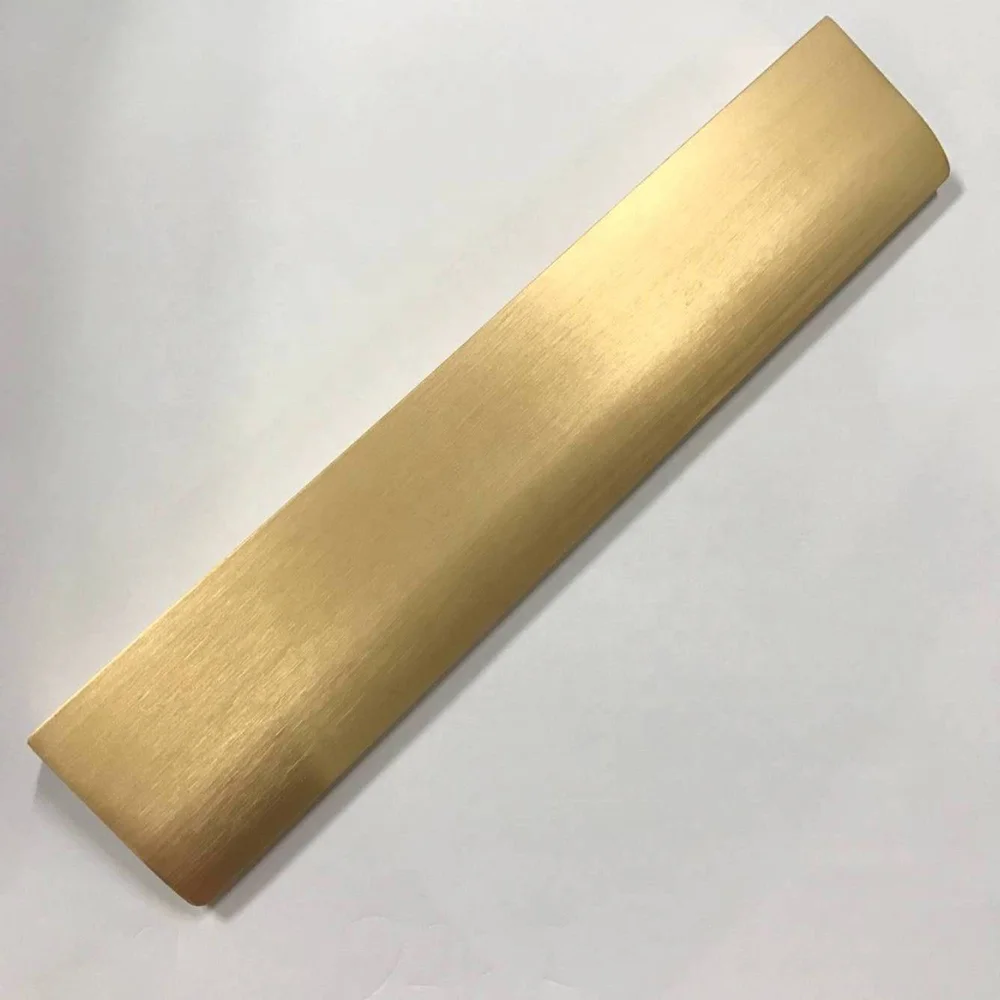 Modern Wardrobe Cabine Drawer Pulls Gold Hidden Aluminum Edge Handle