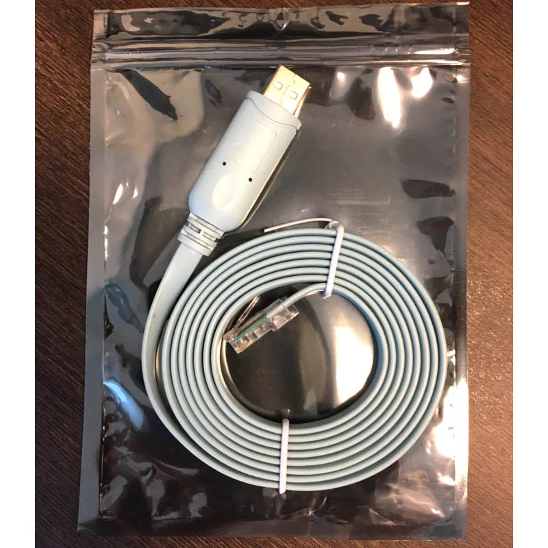 FTDI Console Cable  USB RS232 RJ45 Rollover Flat Noodle Kabel  for 1841 2811 2950 PUTTY Hypertrm Routers  Config Cable