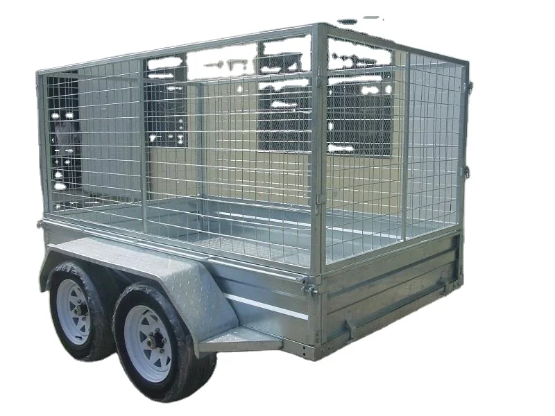 Heavy duty Tandem axles box trailer with cage from manufacturer CT0080AU