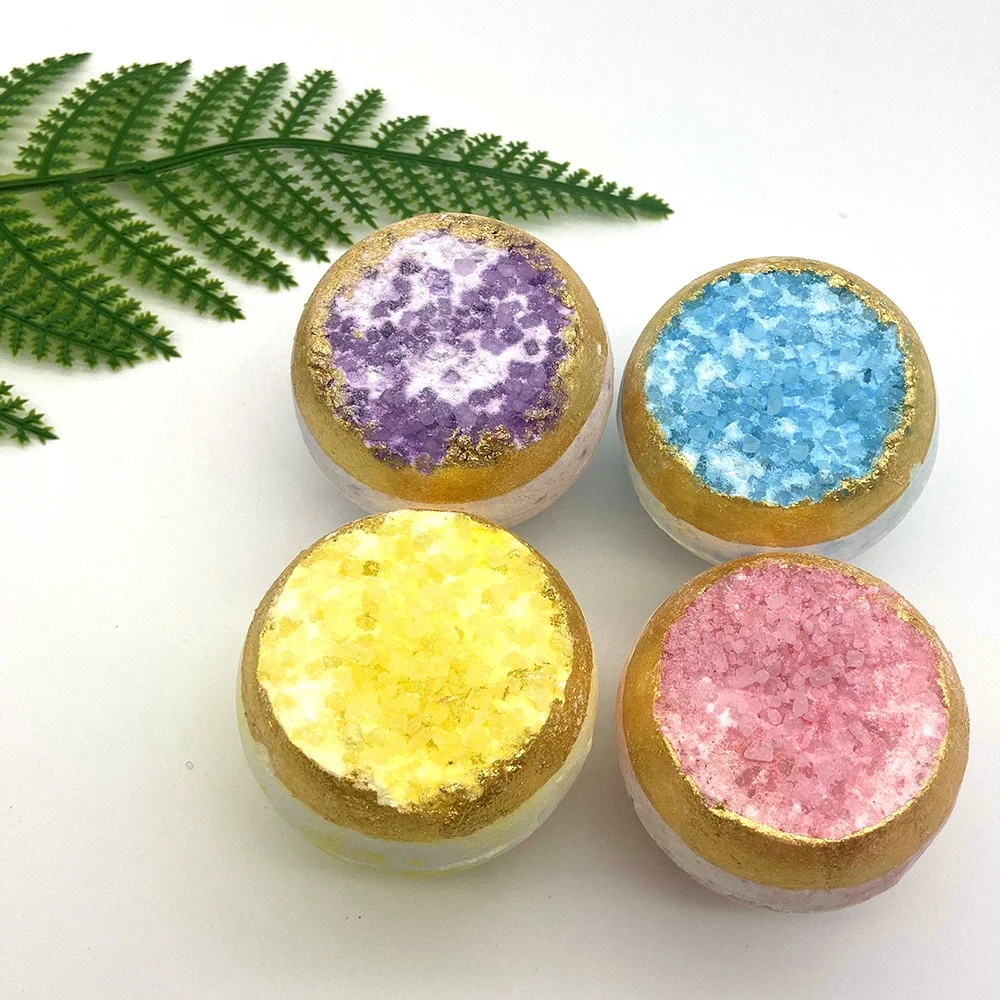 Muran Msds/100% Natural Ingredients Best Homemade The Body Shop Shower Crystal Geode Organic Making Kit FIzzers Bath Bombs