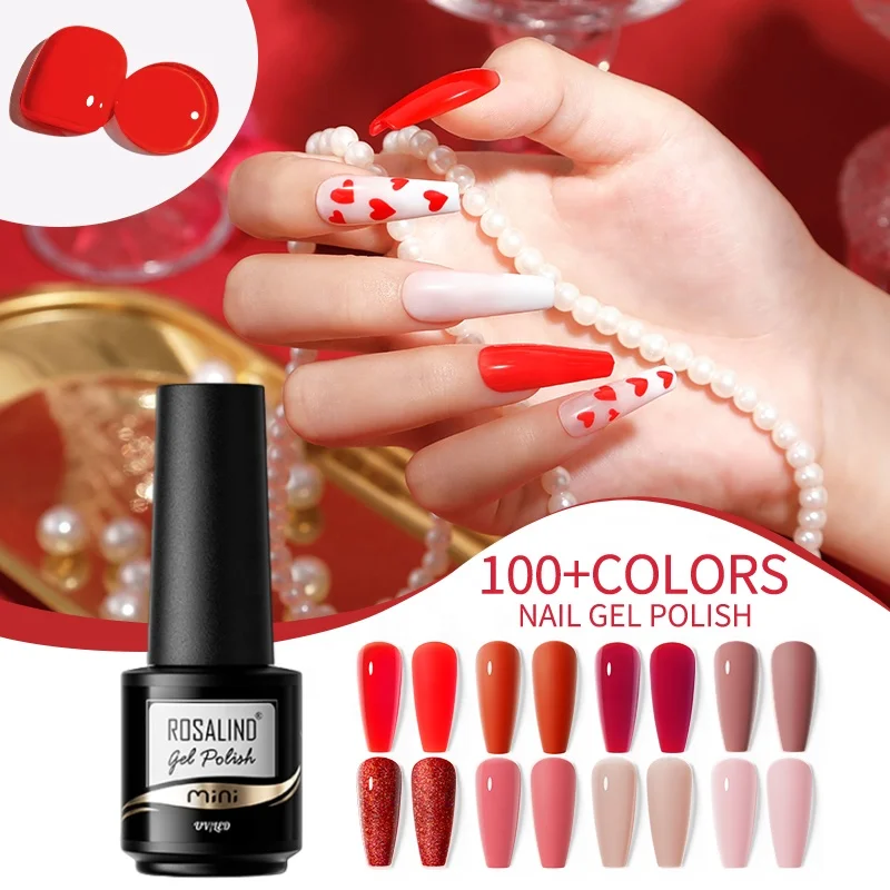 ROSALIND oem custom logo nails art lacquer polish manicure wholesale 7ml uv/led light gel polish private label 2023