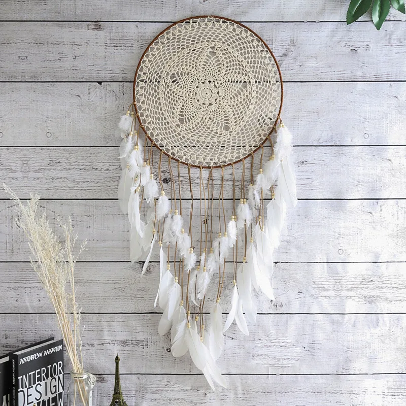 Wholesale Dream Catcher Handmade Feather Wall Hanging Decor Dreamcatcher Wall Decorations for Home Bedroom Living Room