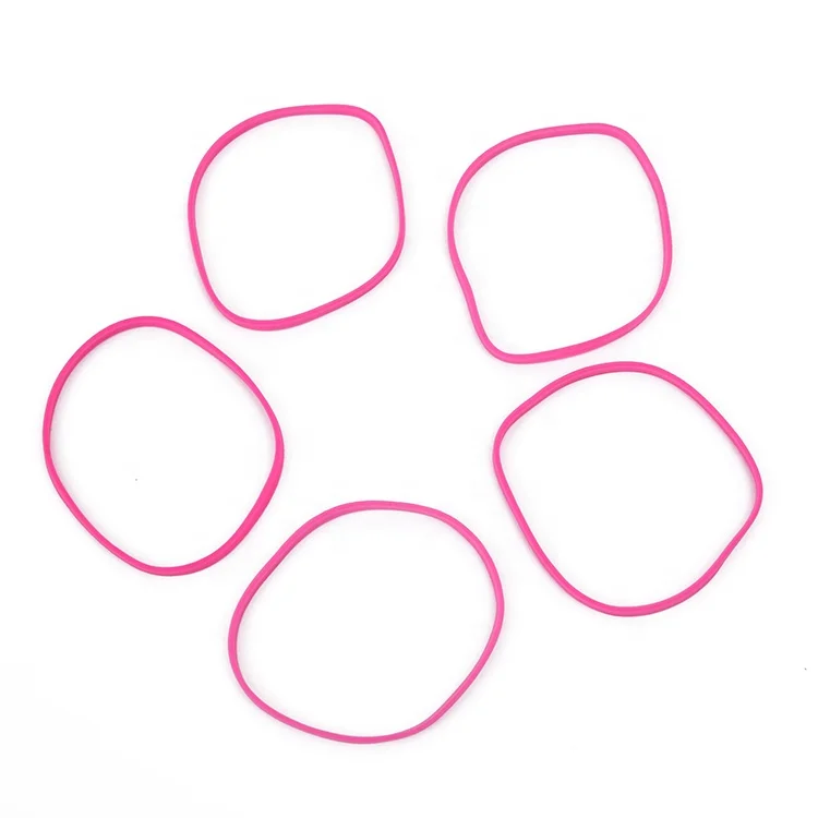 Customized Red Color Natural Durable Anti-aging Industrial Bundling TPR Rubber Band Manufacturer Rubber Band for School Home