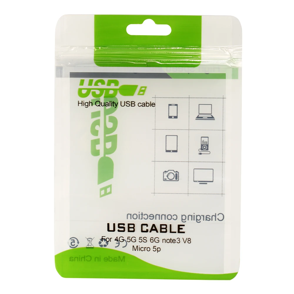 Factory price USB cable rEtail pack packaging for electronic