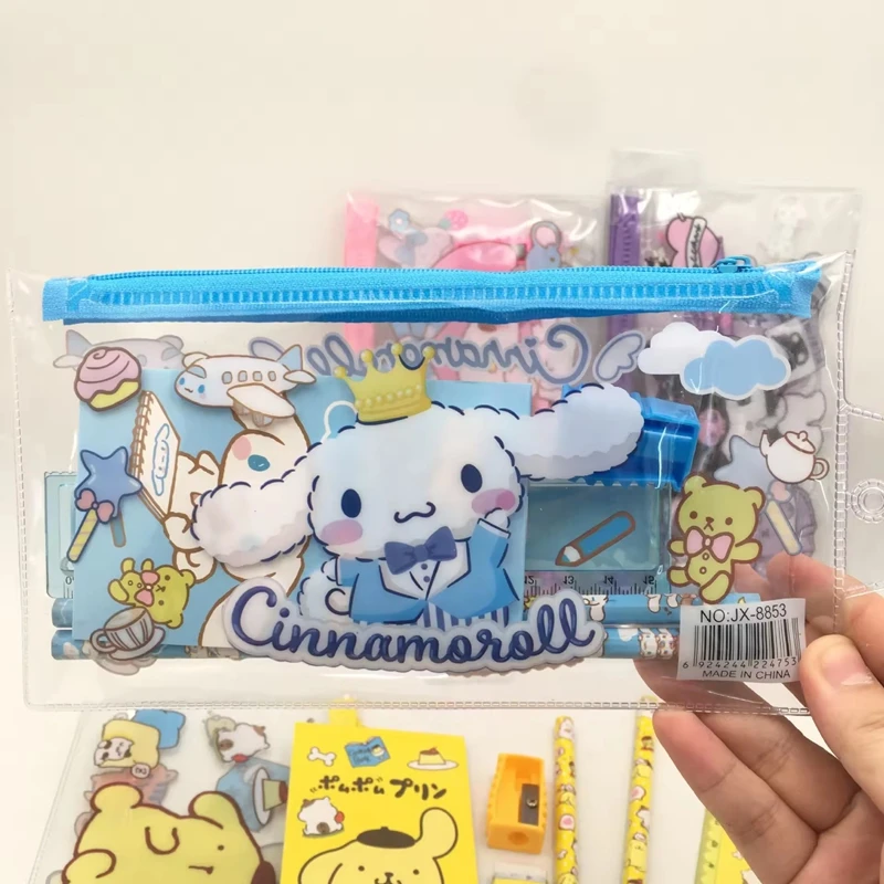 HY198 Wholesale Stationary Sets Ruler Eraser Pencil Mini Notebook School Supplies