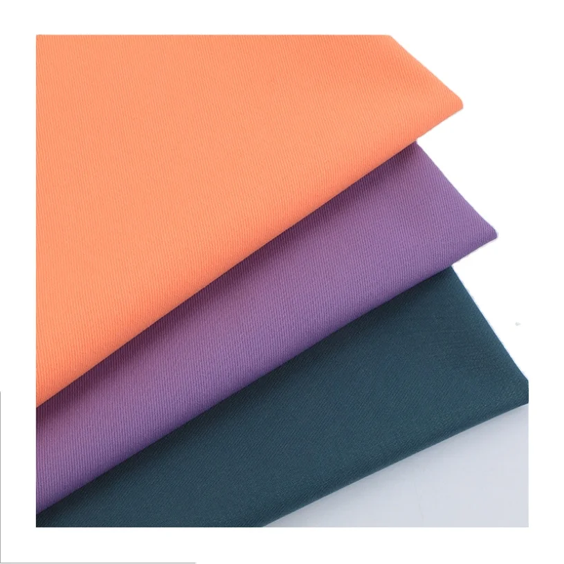 Polyester cavalry slanting cool silk cotton windbreaker overcoat  fabric