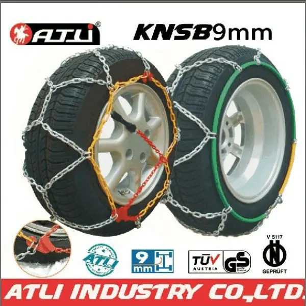 ATLI 9mm KNS steel quick mounting diamond car tire chains with TUVGS ONORM V5117 Certificate