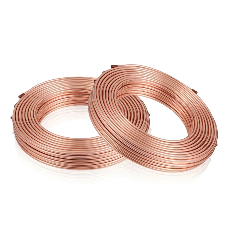 C11000 pancake Capillary Copper Coil Tube Small Diameter Copper tube copper pipe for Air conditioner