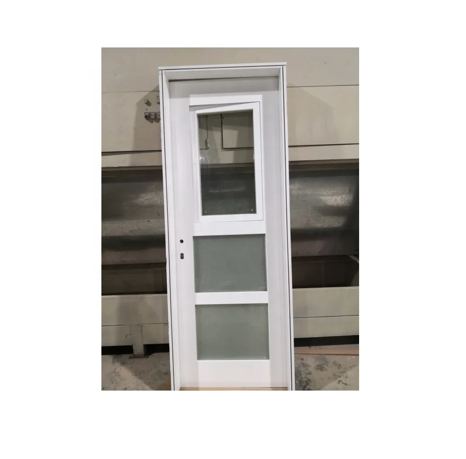 High Quality Blossom Cheer Fiber Doors for Bathroom Designs Price Waterproof Bathroom Door Glass PVC Swing Graphic Design Modern