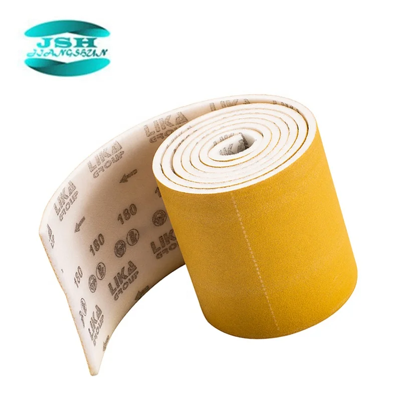 
Yellow abrasive sanding sponge sandpaper foam sand paper roll 