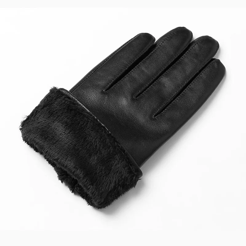 Custom  fashion ladies winter wear dressing touch screen genuine leather gloves