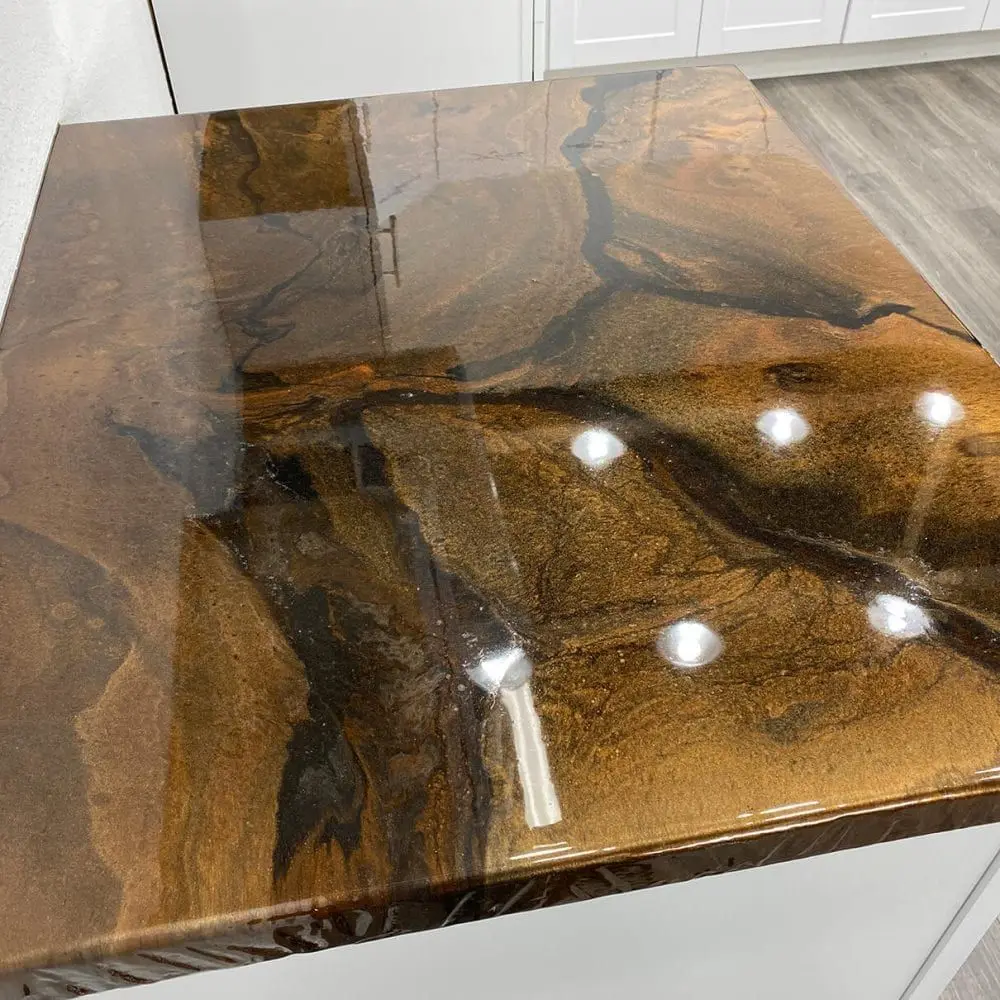 High Gloss Countertop Art Resin Scratch-resistant Self-leveling Epoxy Resin for Kitchen Tabletop