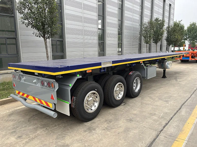 Vehicle Master Tri Axle Flat Top Trailer Semi 40ft Trailer Flatbed Semi Trailers Sale