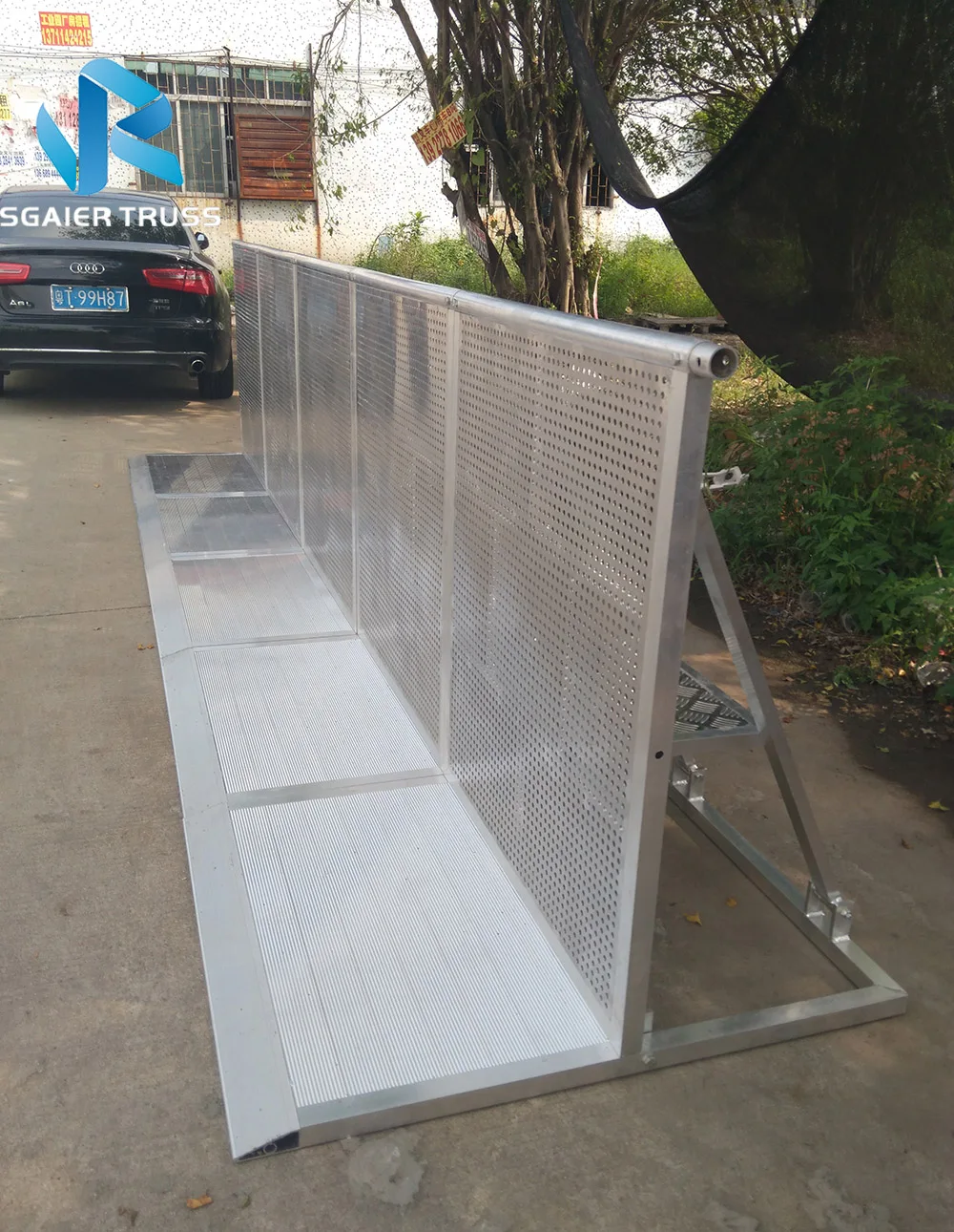 crash traffic barrier fence barrier with aluminum alloy material no rust