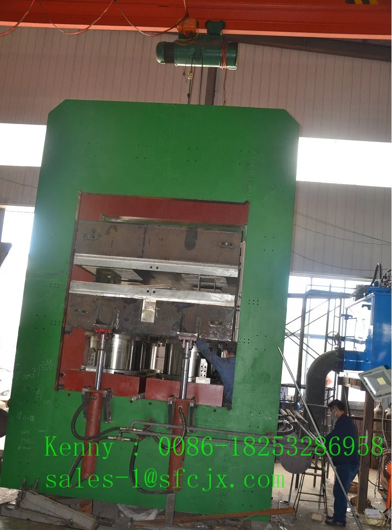 Automobile Rubber Mat Forming Machine / Car Mat Rubber Vulcanizing Press with Dependable Performance