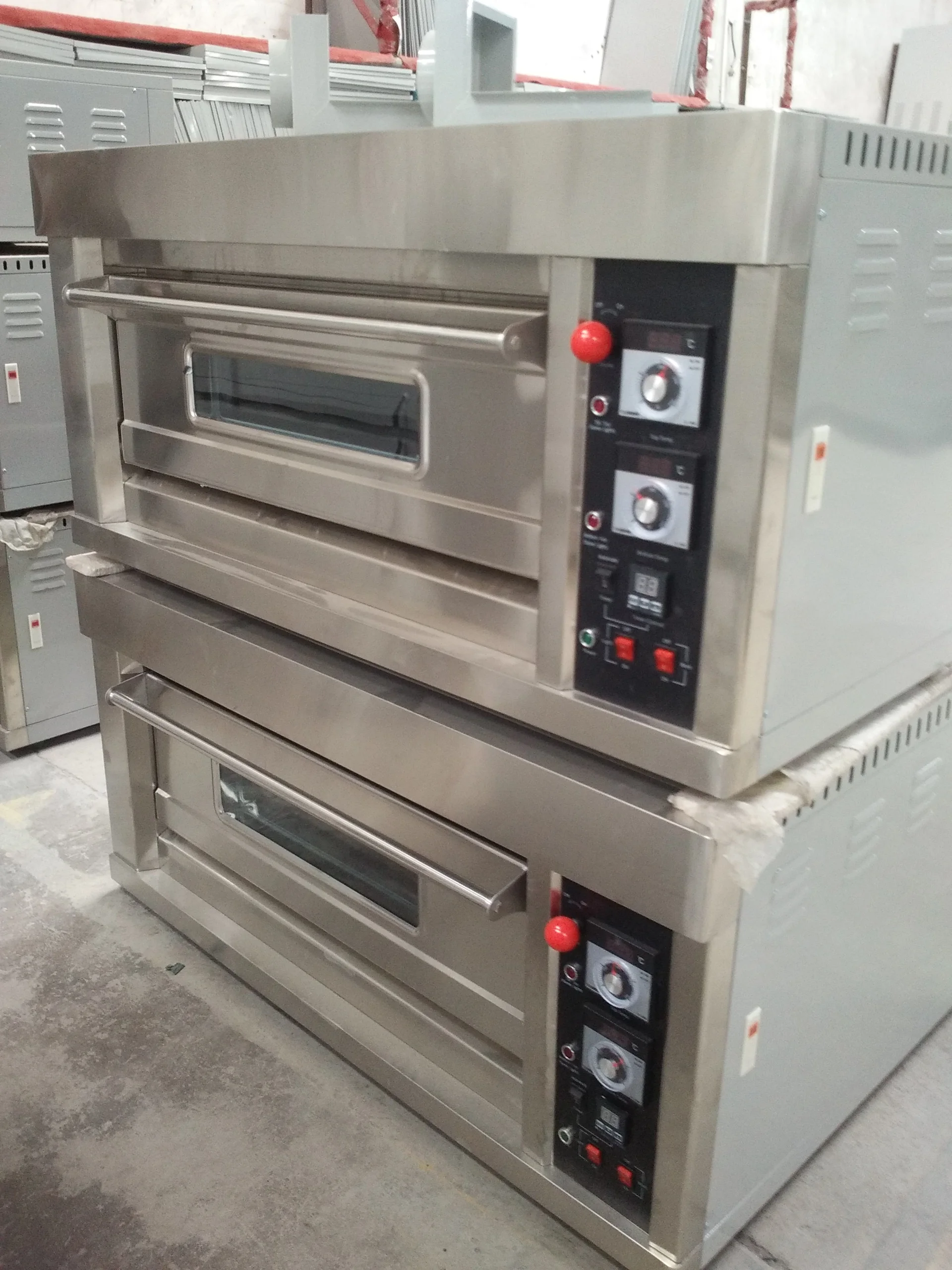 Высококачественная кухонная газовая духовка из нержавеющей стали с одной палубой и двойным лотком, газовая духовка по хорошей цене