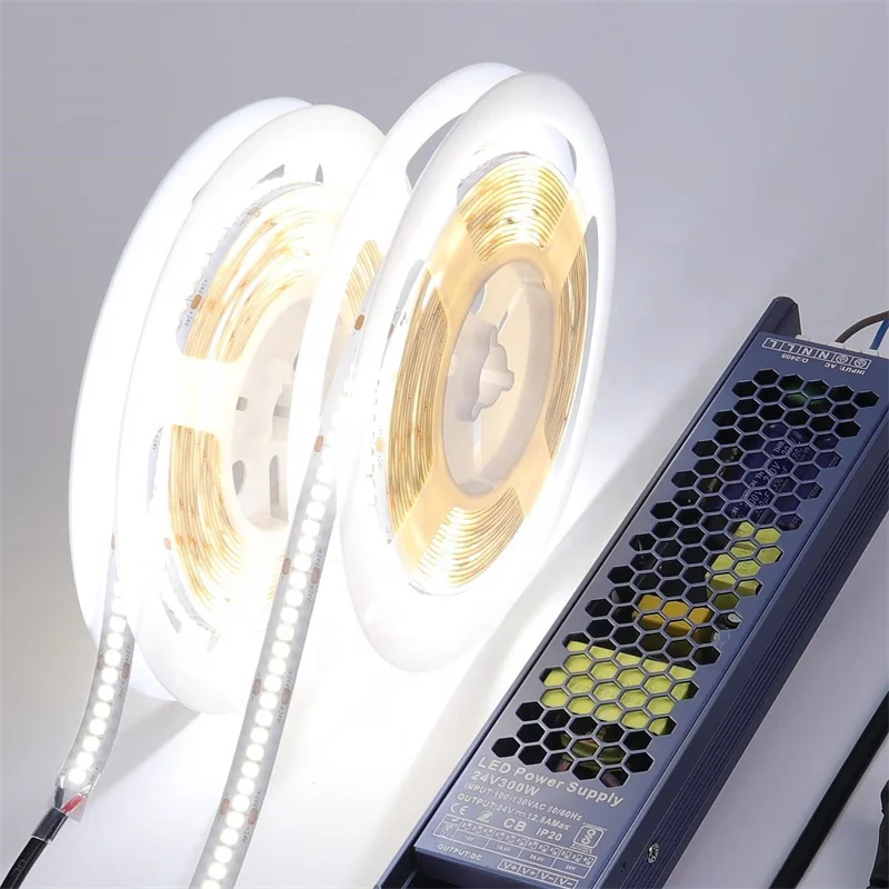 Fast shipping LED Strip light power supply driver kit 12/24v 2835 240leds/m LED Strip Lights IP20/IP65 240leds strip light